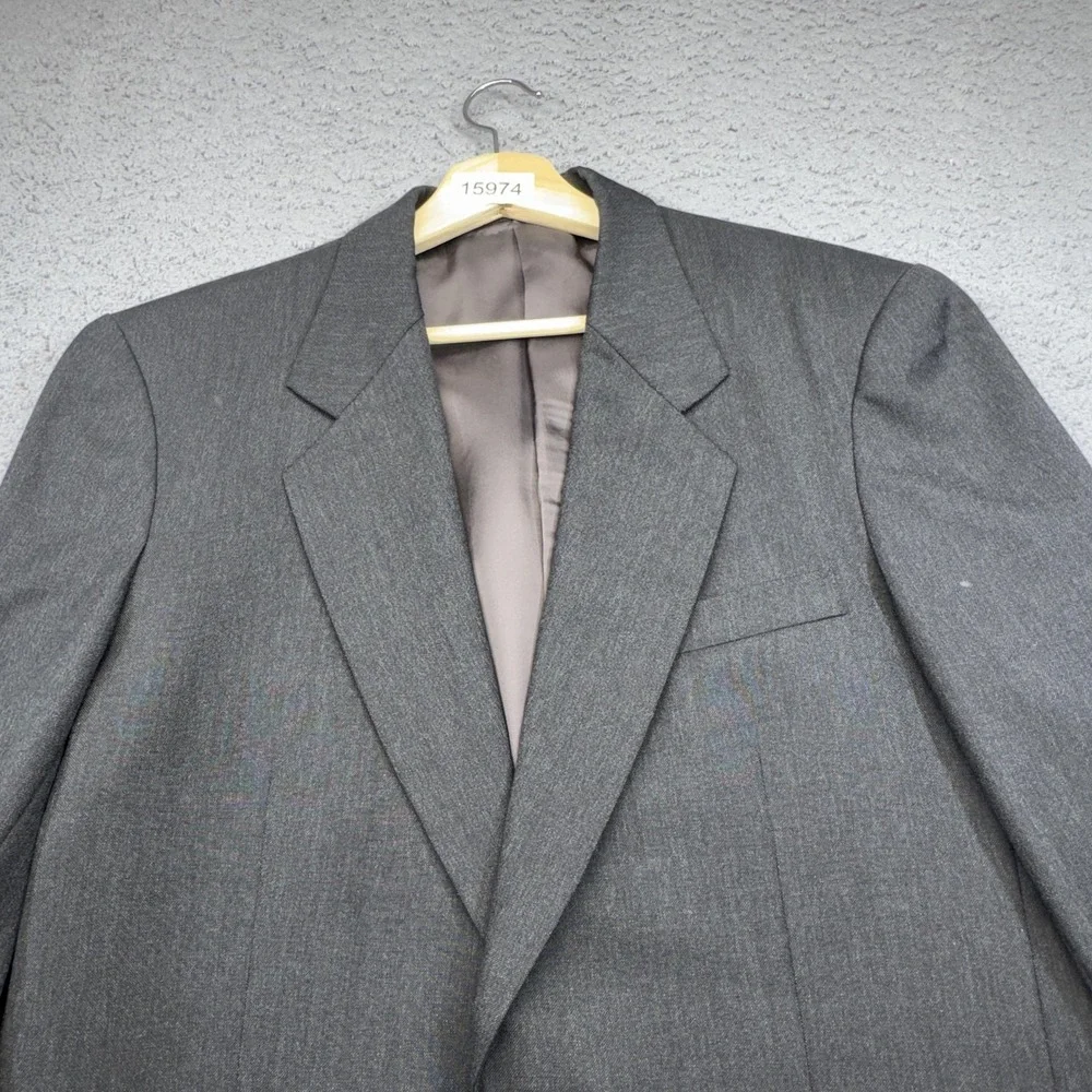 Bhambi's Blazer Mens 40R Gray Wool Holland & Sherry Savile Row Sport Coat Jacket